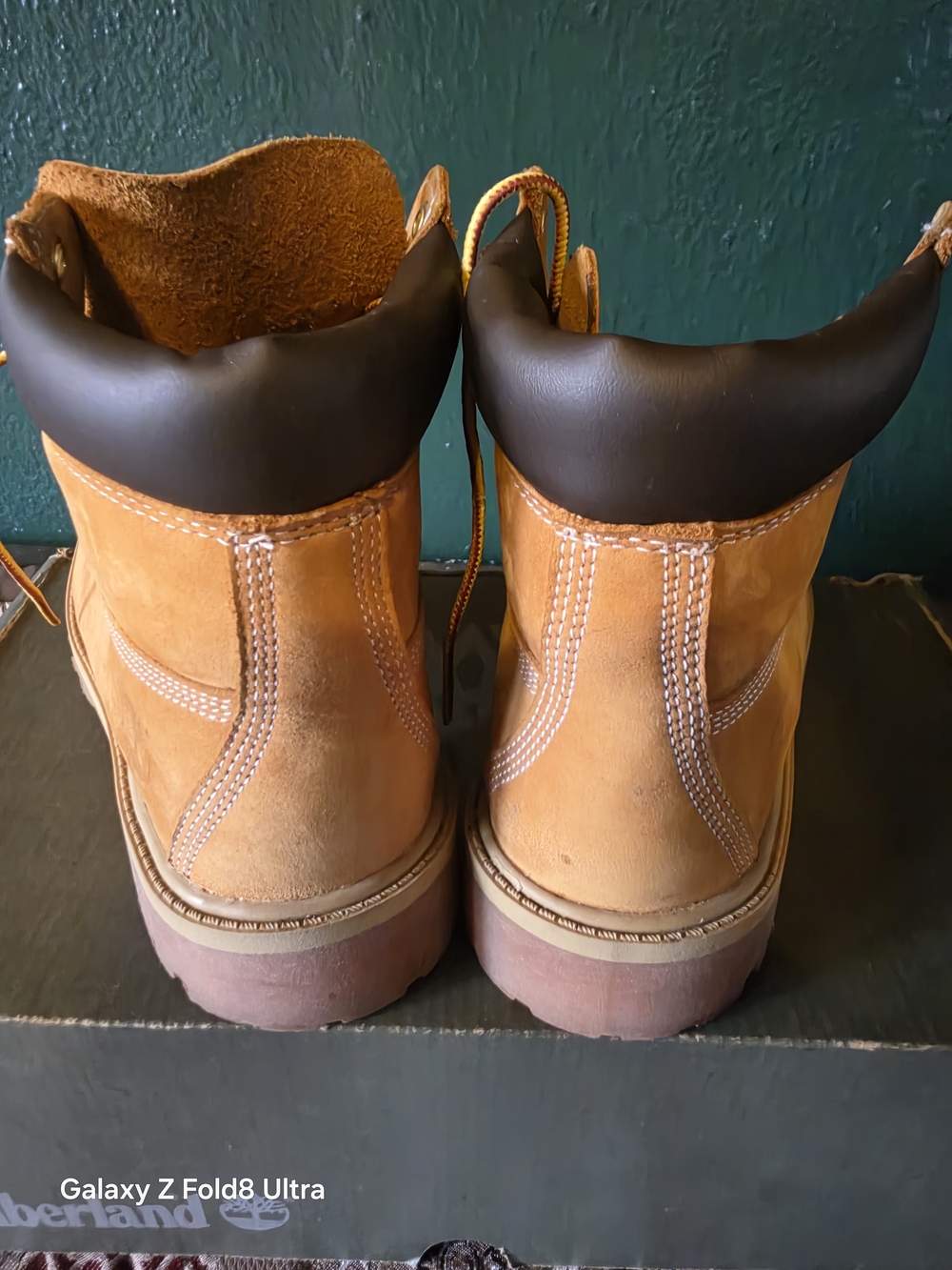 Timberland Wheat Brown Kids' Lace-Up Work Boots - Picture 4 of 8